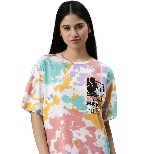 Mickey Oversized Tie-Dye T-Shirt