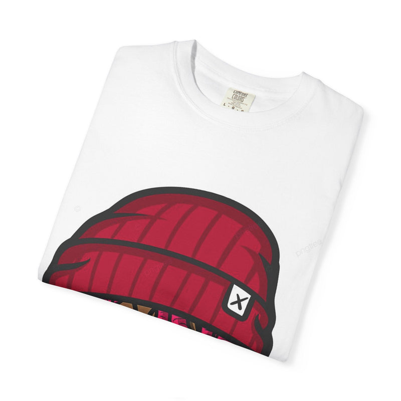 Folded Cool Character Graphic Tee showing fabric texture and print details