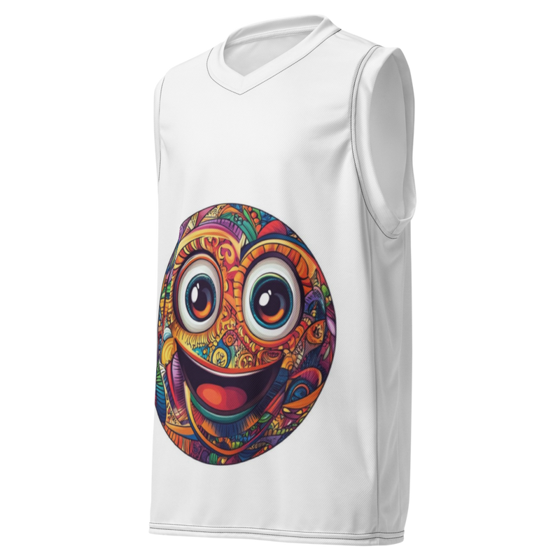 Recycled Unisex Basketball Jersey – Printed Design